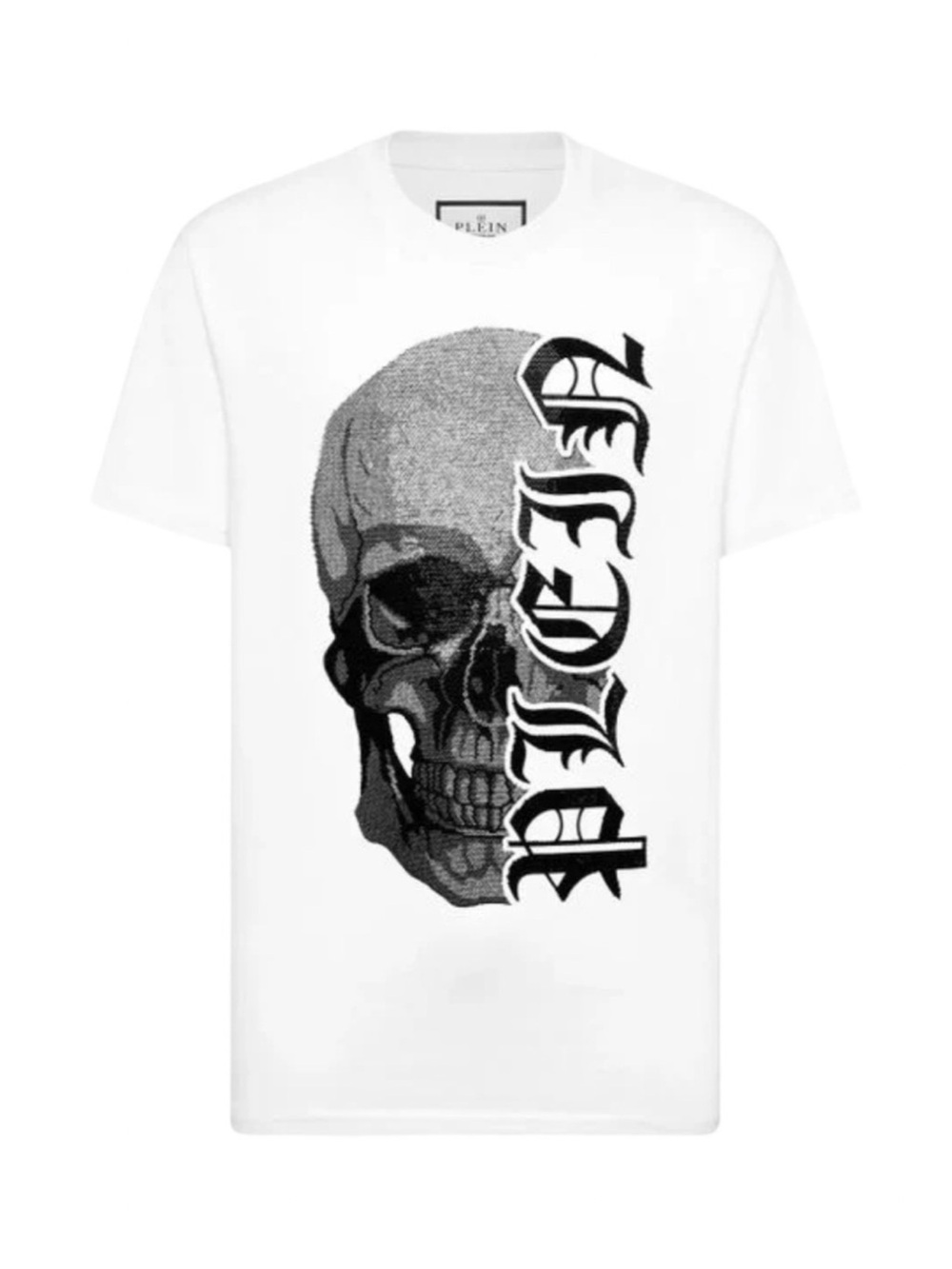 Philipp Plein Gothic Plein Stones White Skull T-Shirt NWT Size 3XL - Picture 3 of 7